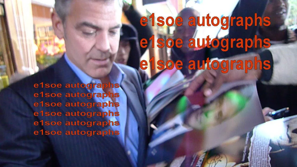 george clooney — George Clooney, Tilda Swinton, Denis O'Hare & Jennifer Van Dyck signed Poster, изображение 4