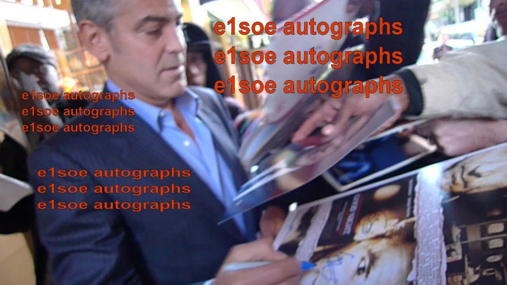george clooney — George Clooney, Tilda Swinton, Denis O'Hare & Jennifer Van Dyck signed Poster, изображение 5