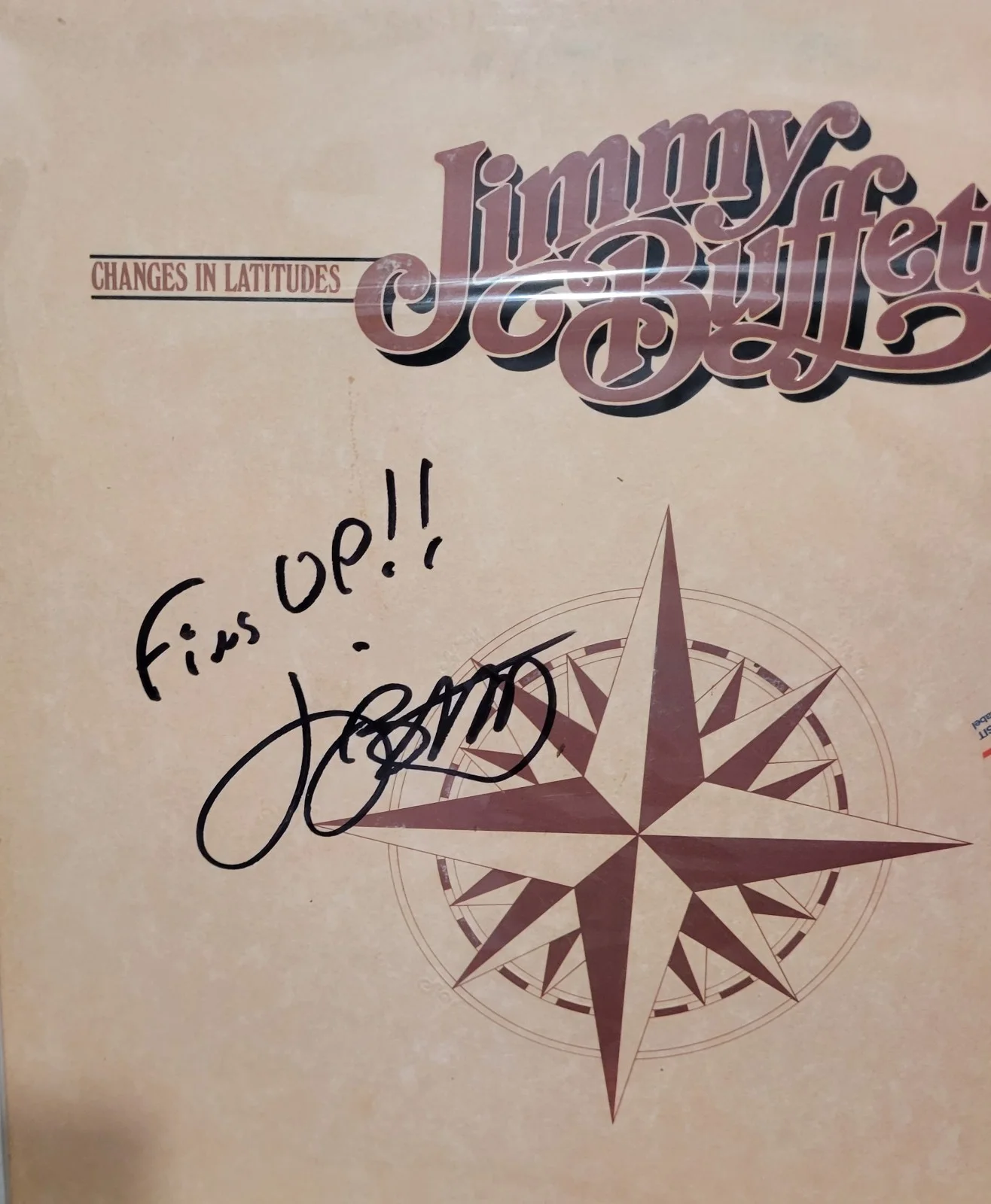Jimmy Buffett — Jimmy Buffett Signed Autograph Album Vinyl Record Changes in Attitudes, image 5