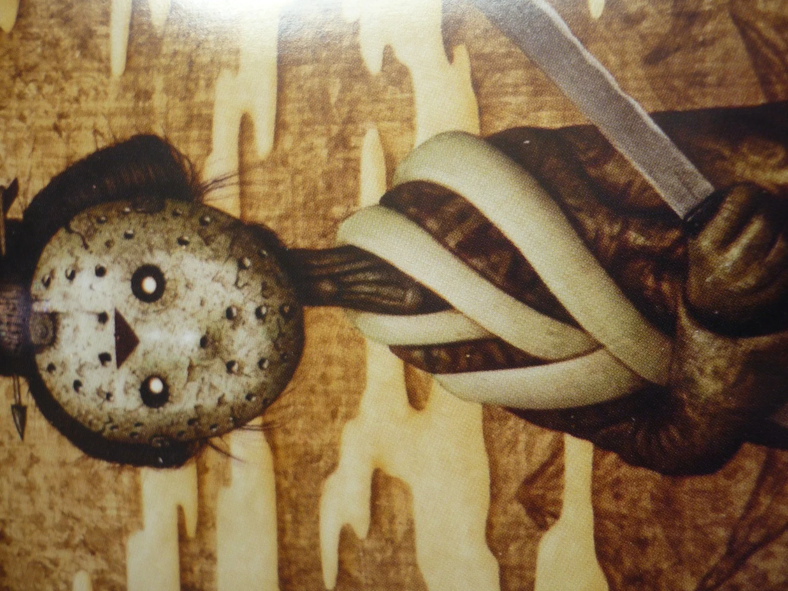 Framed mounted a4 Poster Film friday the 13th shitto as jason abstract japan, изображение 2