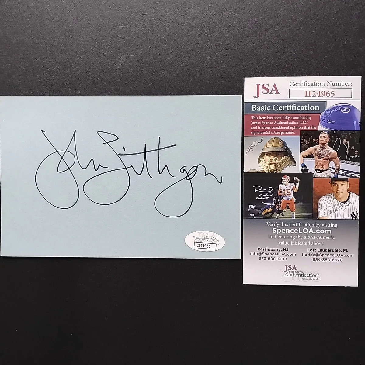 John Lithgow — John Lithgow Autographed 4X6 JSA COA John Verzi Collection, image 2