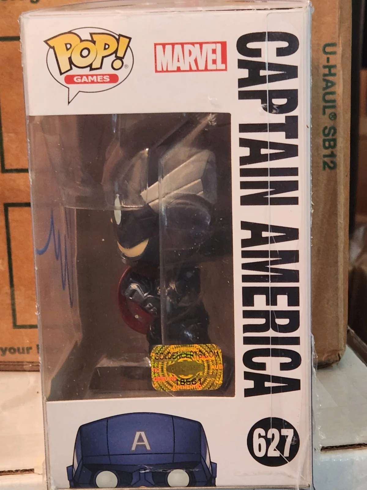 Chris Evans — Chris Evans Autographed Captain America Funko Pop With Certification, image 2