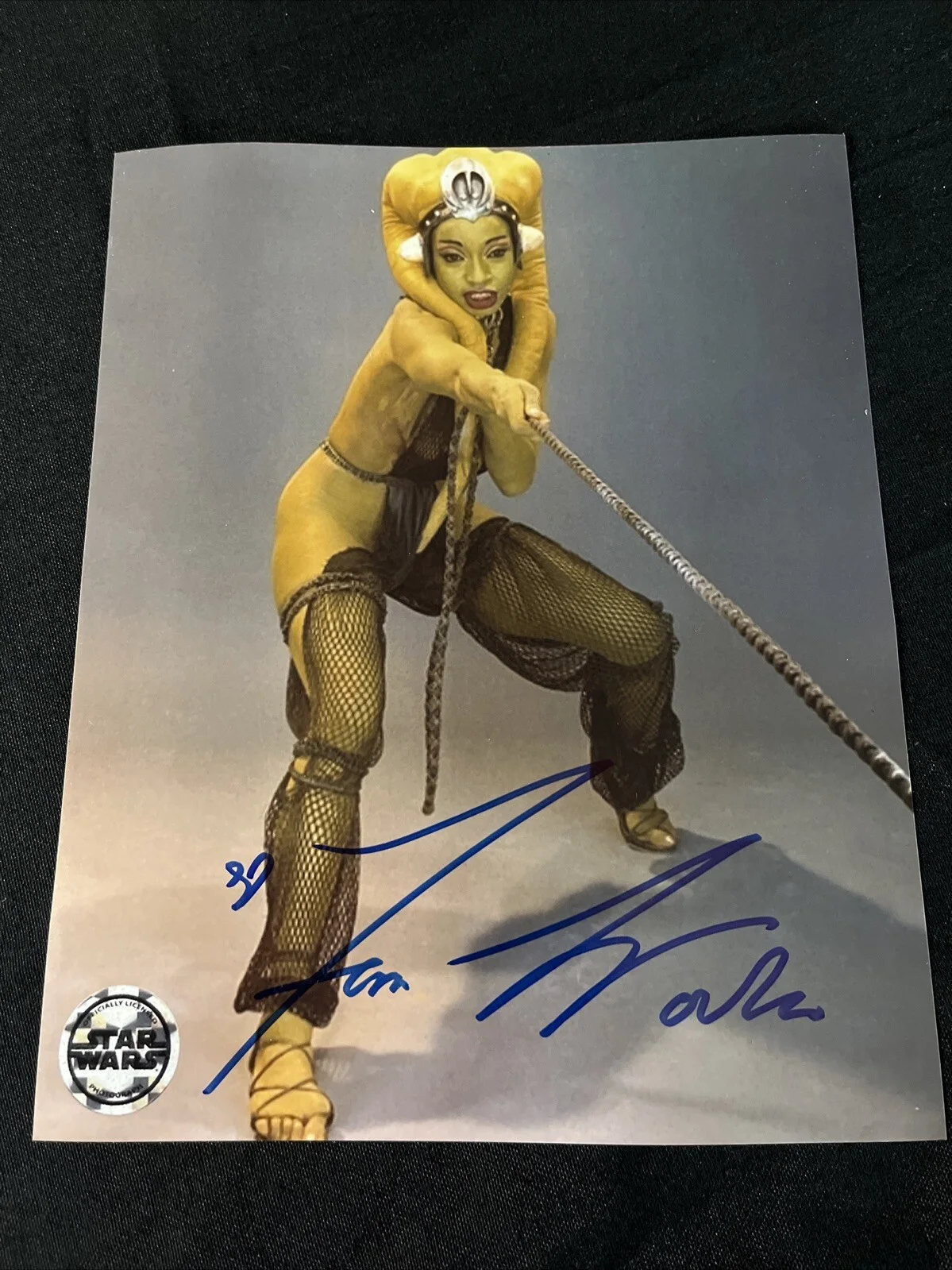 Femi Taylor — Femi Taylor OOLA Signed 8x10 Photo Sexy STAR WARS RETURN OF THE JEDI Autograph