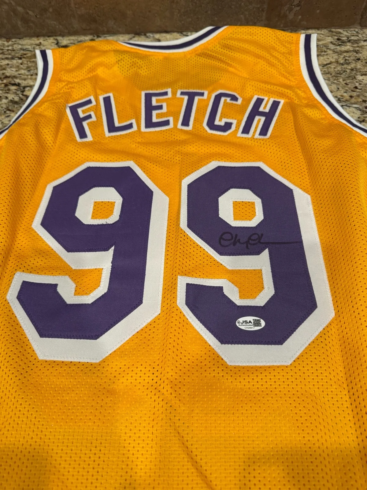 Chevy Chase — Chevy Chase Signed / Autographed "Fletch" Lakers Style Custom Jersey JSA 20748, изображение 3