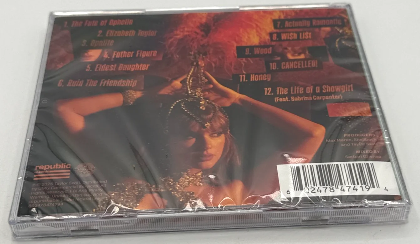 Taylor Swift The Life of a Showgirl CD + Hand Signed Photo 4 - SEALED, изображение 3