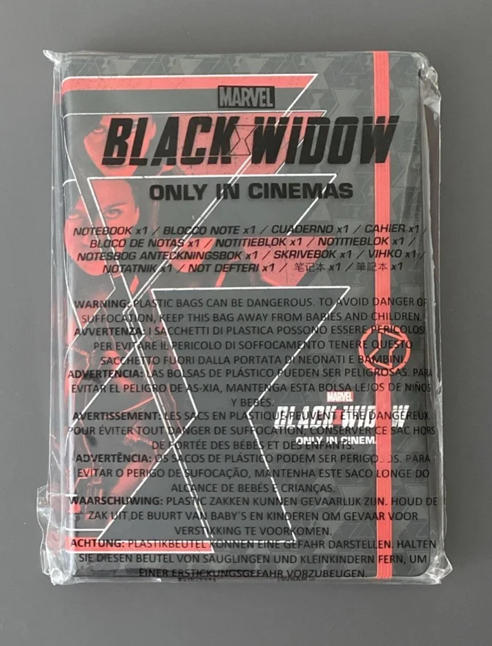 BLACK WIDOW (2021) PROMOTIONAL PRESS KIT NOTEPAD MARVEL NEW IN BAG, image 5