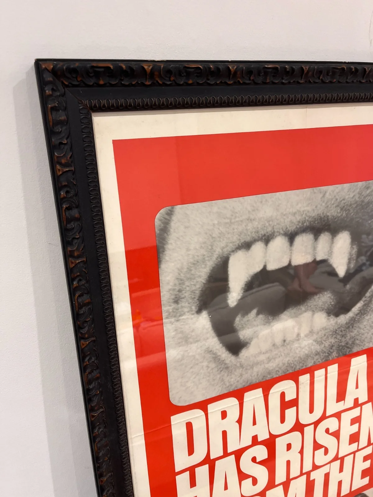 Pair Original Framed Dracula has Risen From the Grave 1969 US Door Panel Posters, image 4