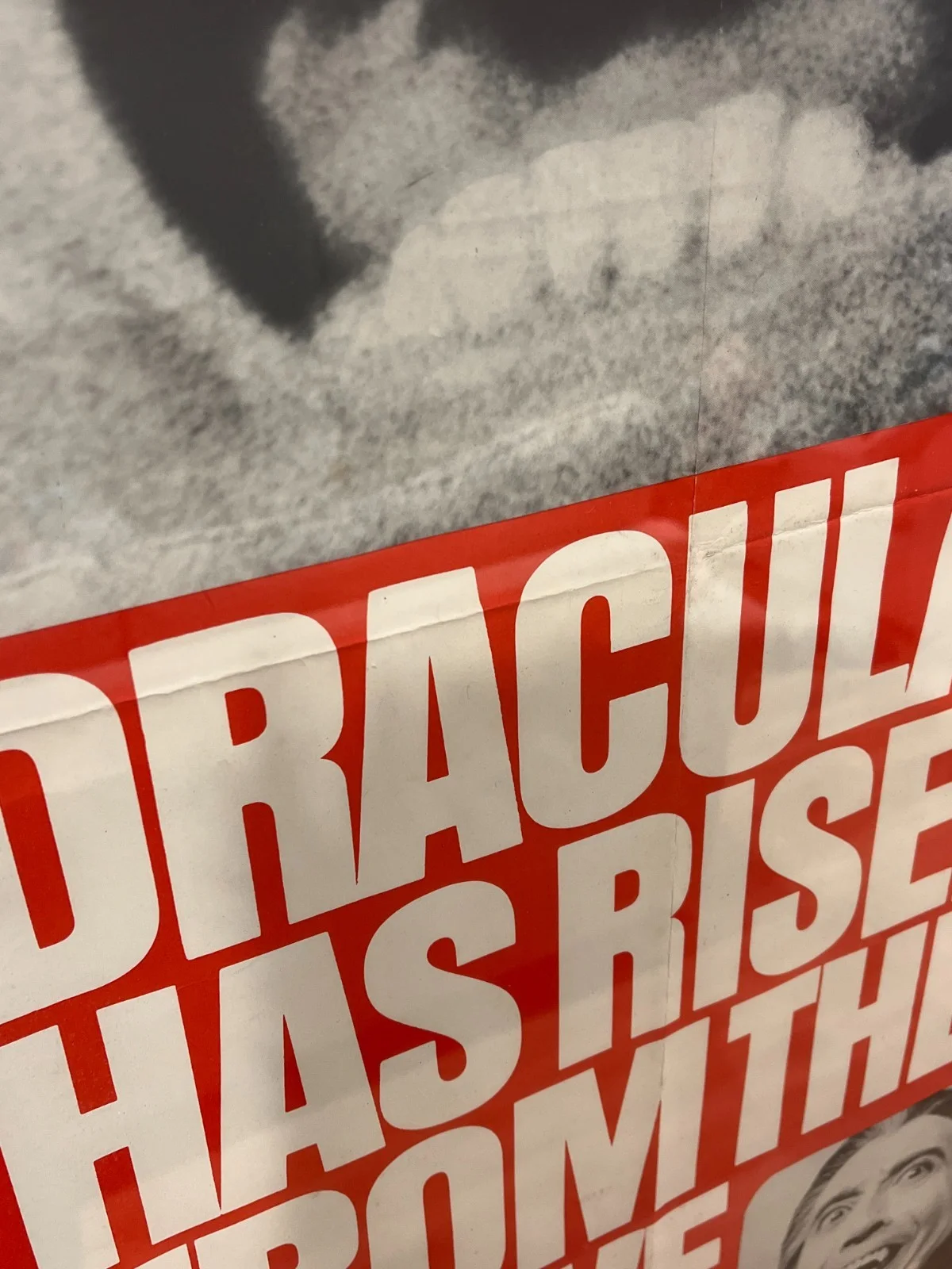 Pair Original Framed Dracula has Risen From the Grave 1969 US Door Panel Posters, image 5