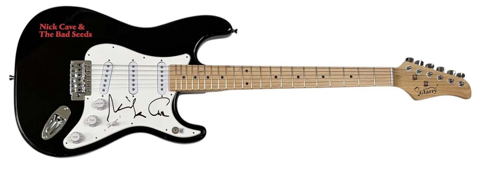 Nick Cave Signed Autograph Electric Guitar The Bad Seeds Musician Beckett COA, image 2