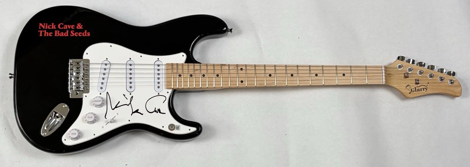 Nick Cave Signed Autograph Electric Guitar The Bad Seeds Musician Beckett COA, image 3