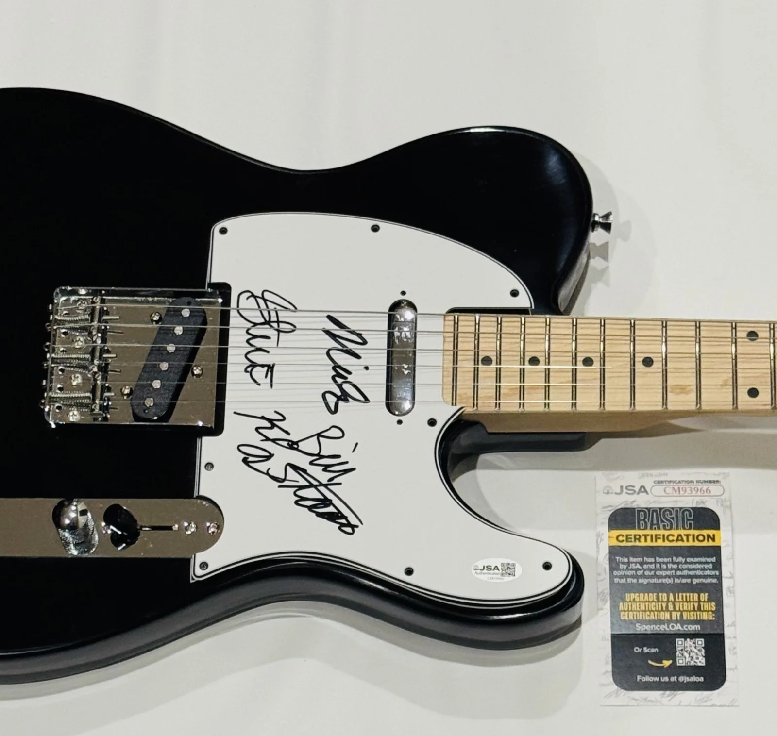 THE DESCENDENTS SIGNED ELECTRIC GUITAR MILO AUKERMAN ALL 4 JSA COA, изображение 2