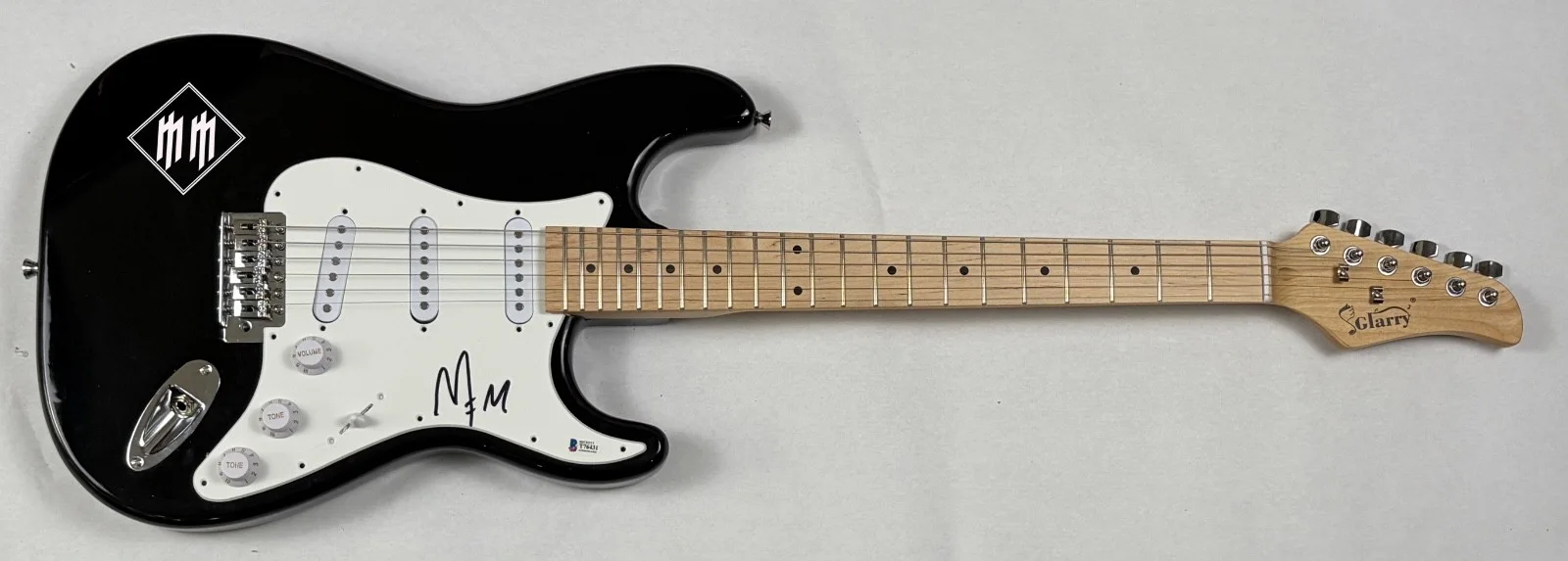 Marilyn Manson Signed Autographed Electric Guitar Beckett BAS COA, image 3