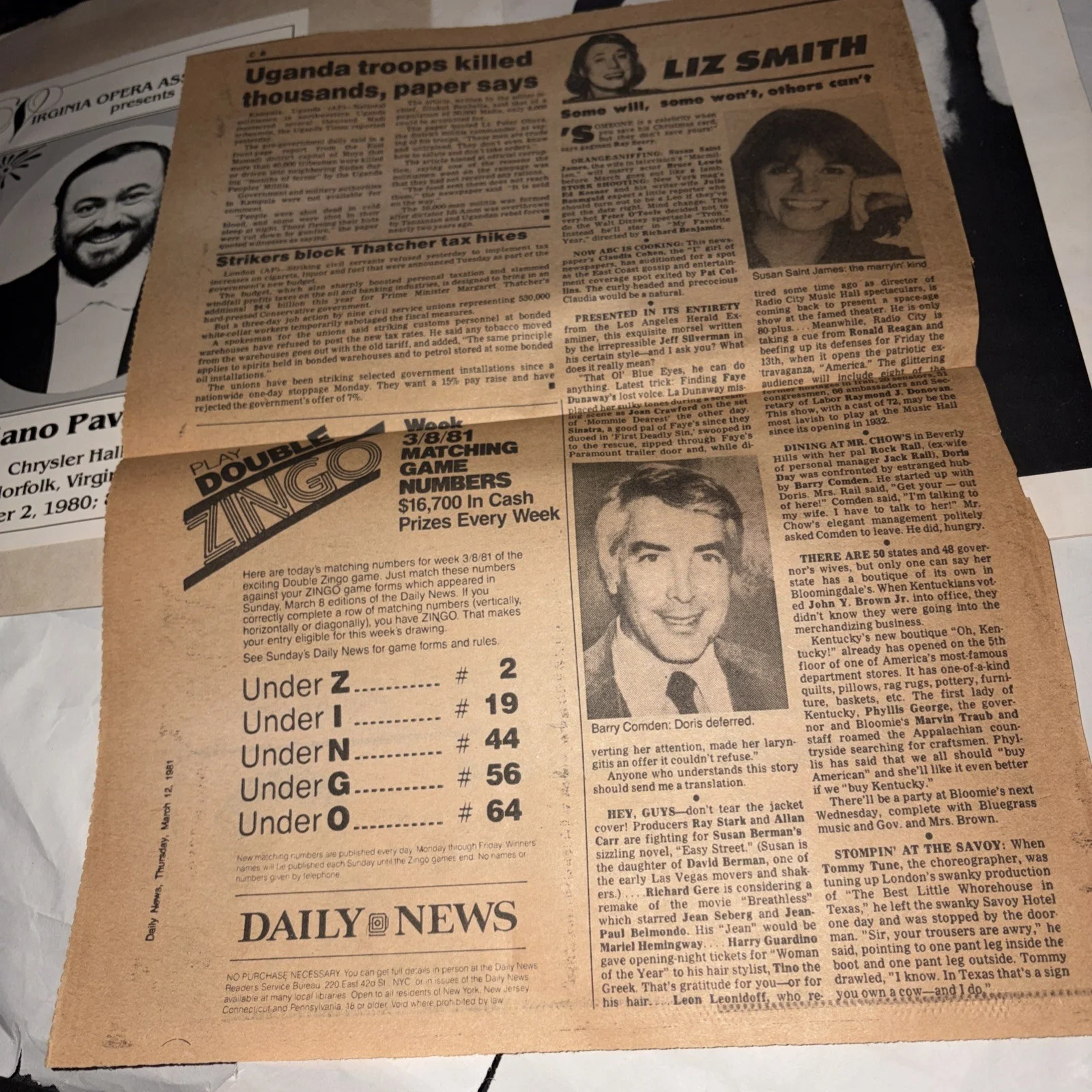 Original 1977 LUCIANO PAVAROTTI OPERA PROGRAM Photo Book PB, image 5