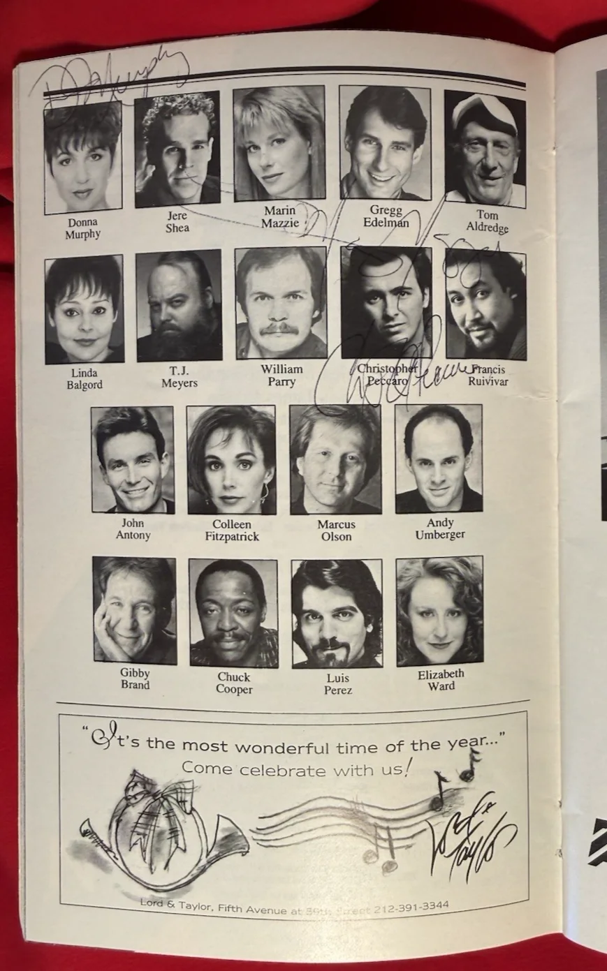 Donna Murphy, Marin Mazzie, Christopher Peccaro — Broadway Theater Memorabilia Playbills Autographs Passion Donna Murphy, изображение 4