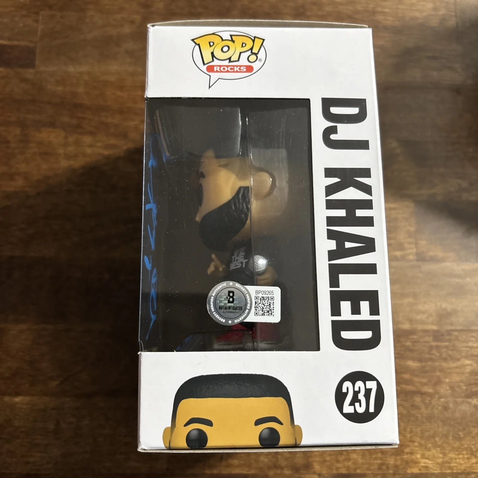 DJ Khaled Signed Funko Pop Rocks Autograph Beckett COA #237, image 2