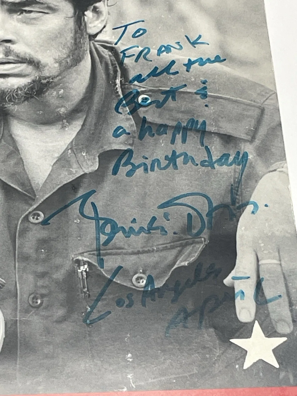 Benicio Del Toro SIGNED Che Roadshow Edition Program Book Soderbergh, изображение 2