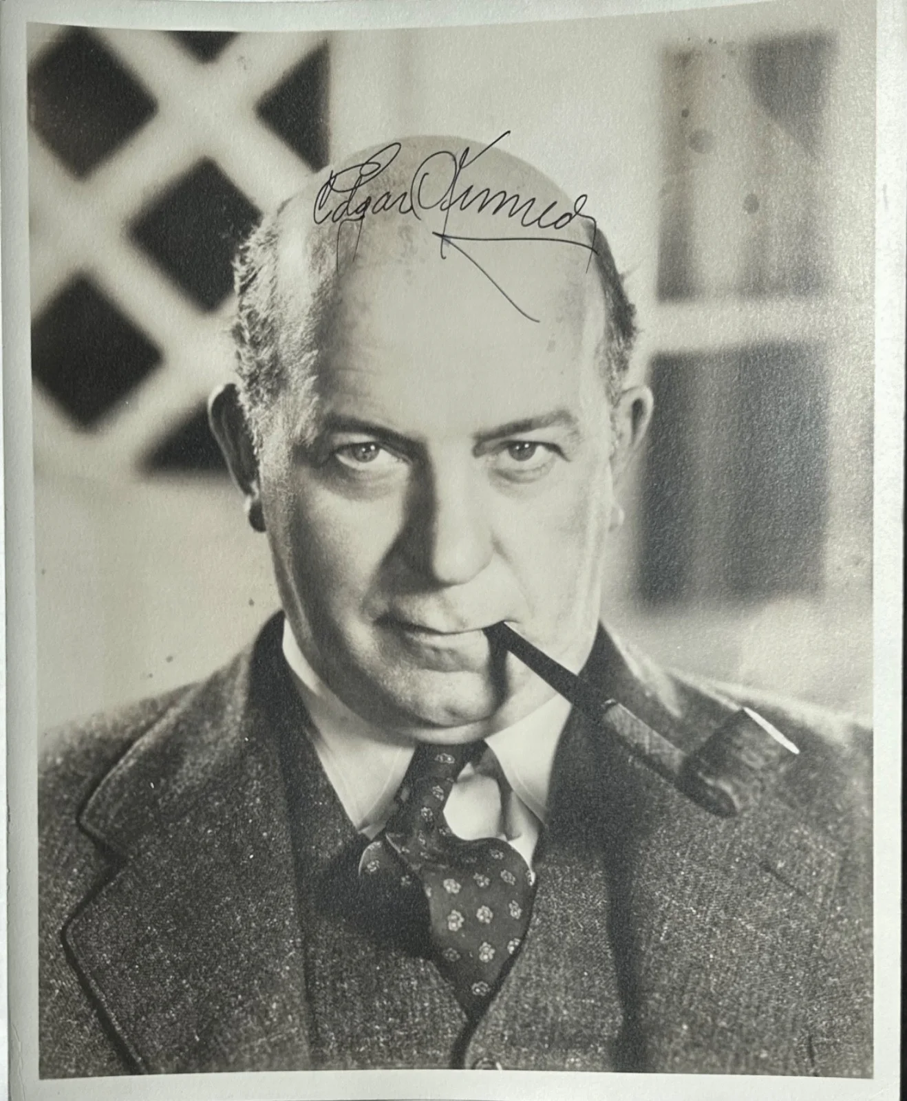 EDGAR KENNEDY—SIGNED PHOTO—BARRYMORE•DORIS DAY•REX HARRISON•OUR GANG•STAN LAUREL, изображение 2