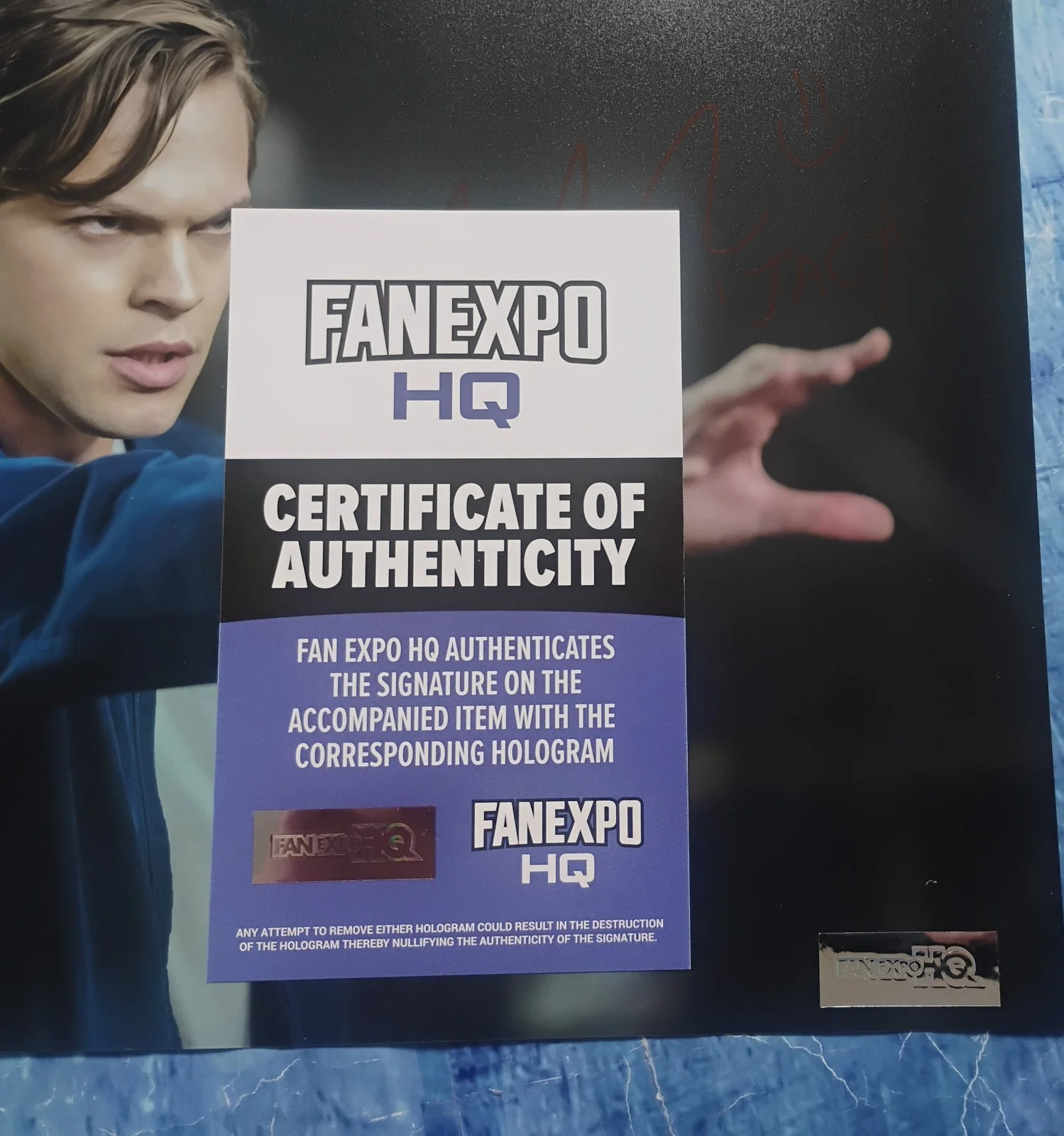 Alex Calvert Hand Signed 8x10 Photo COA Supernatural NO US TARIFFS, image 5