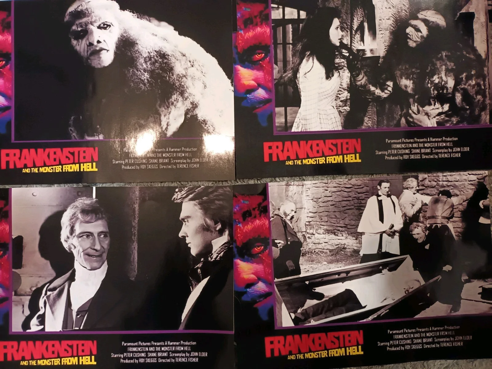 Frankenstien And The Monster From Hell (HAMMER HORROR). 20 Glossy Lobby Cards ., изображение 5