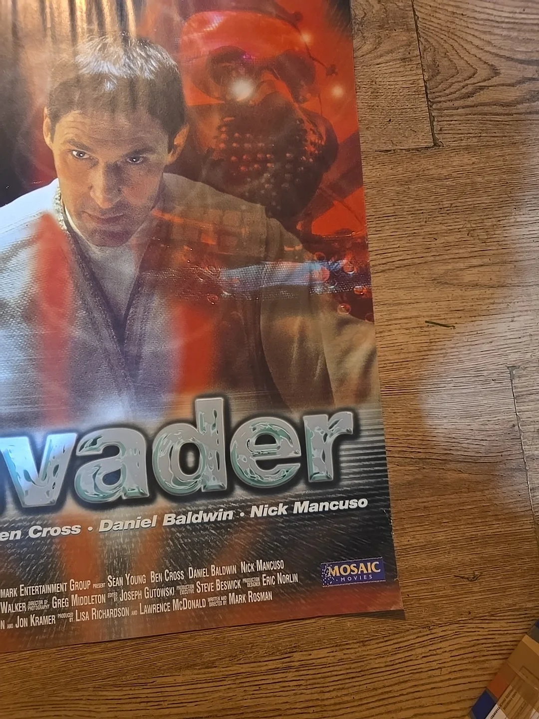 The Invader Film Original Video Shop VHS Promo Poster Rare, изображение 2