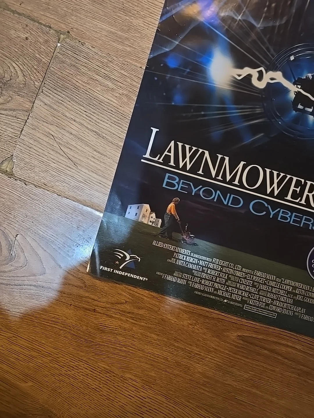 Lawnmower Man 2 Film Original Video Shop VHS Promo Poster Rare, изображение 2