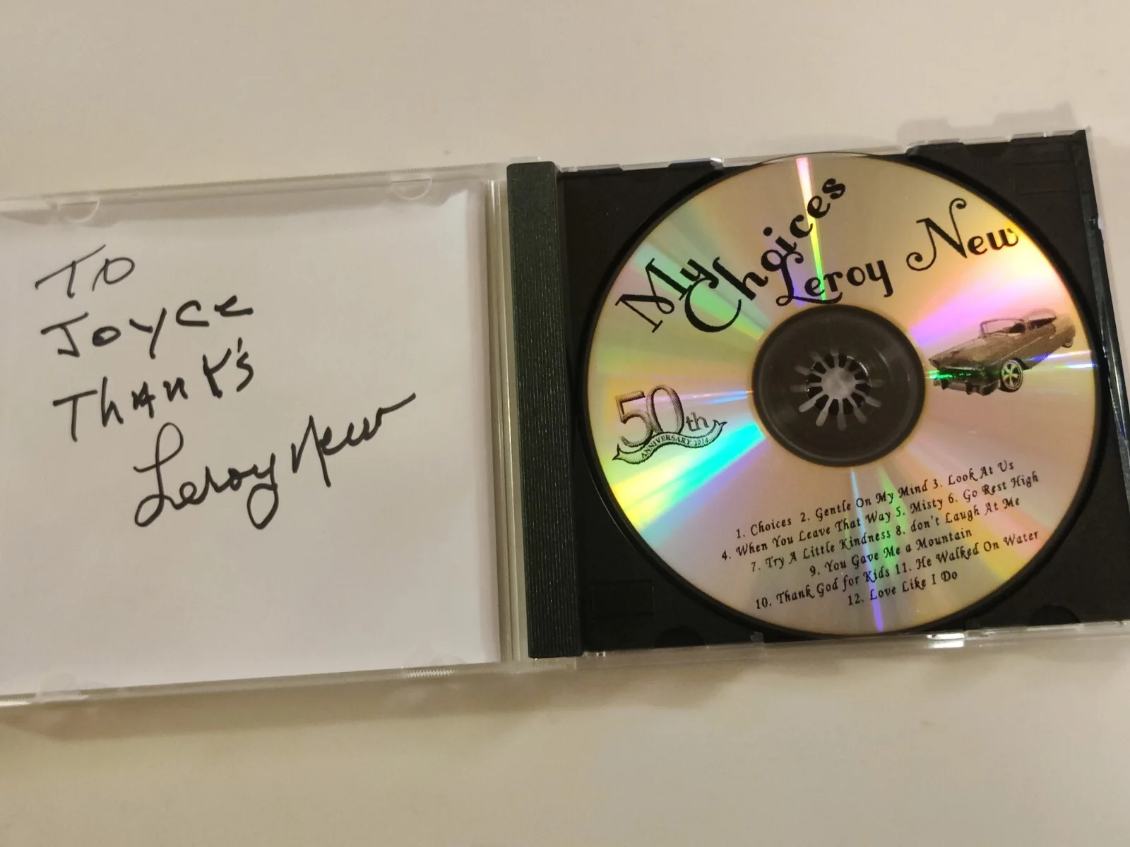 Leroy New - Choices (CD 2014) 50th Anniversary Autographed Signed, image 2