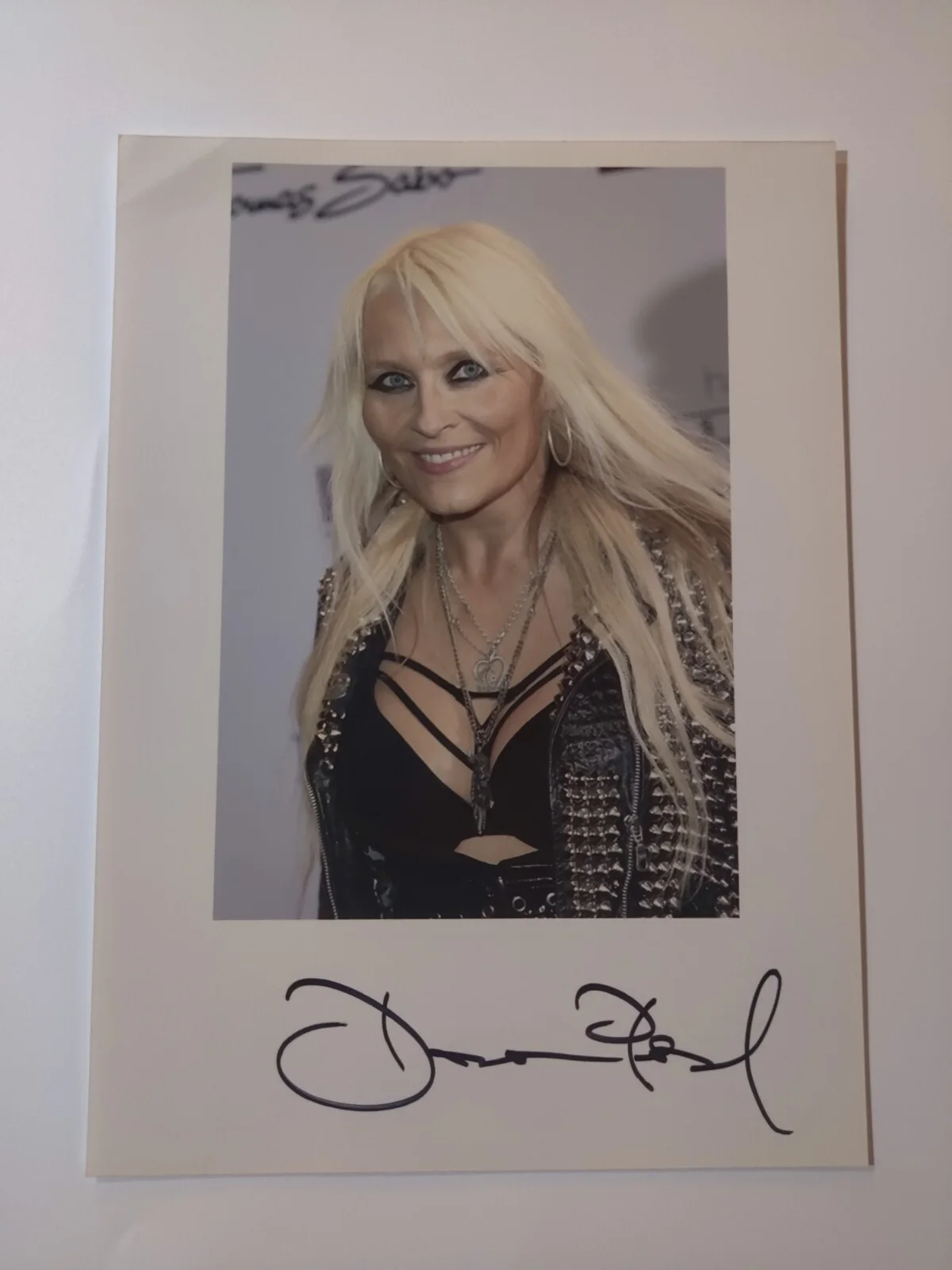 DORO PESCH SIGNED AUTOGRAPHED 8x11" Photo + 4x6" DORO Photo (unsigned), изображение 2