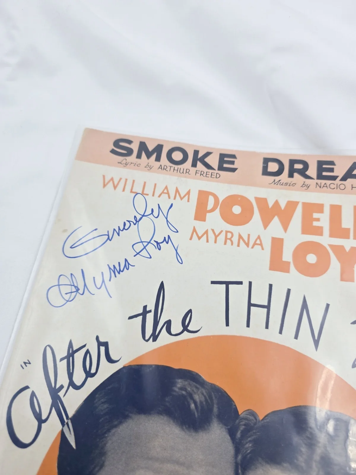 Myrna Loy After The Thin Man Signed Autographed Sheet Music 12x9, изображение 2