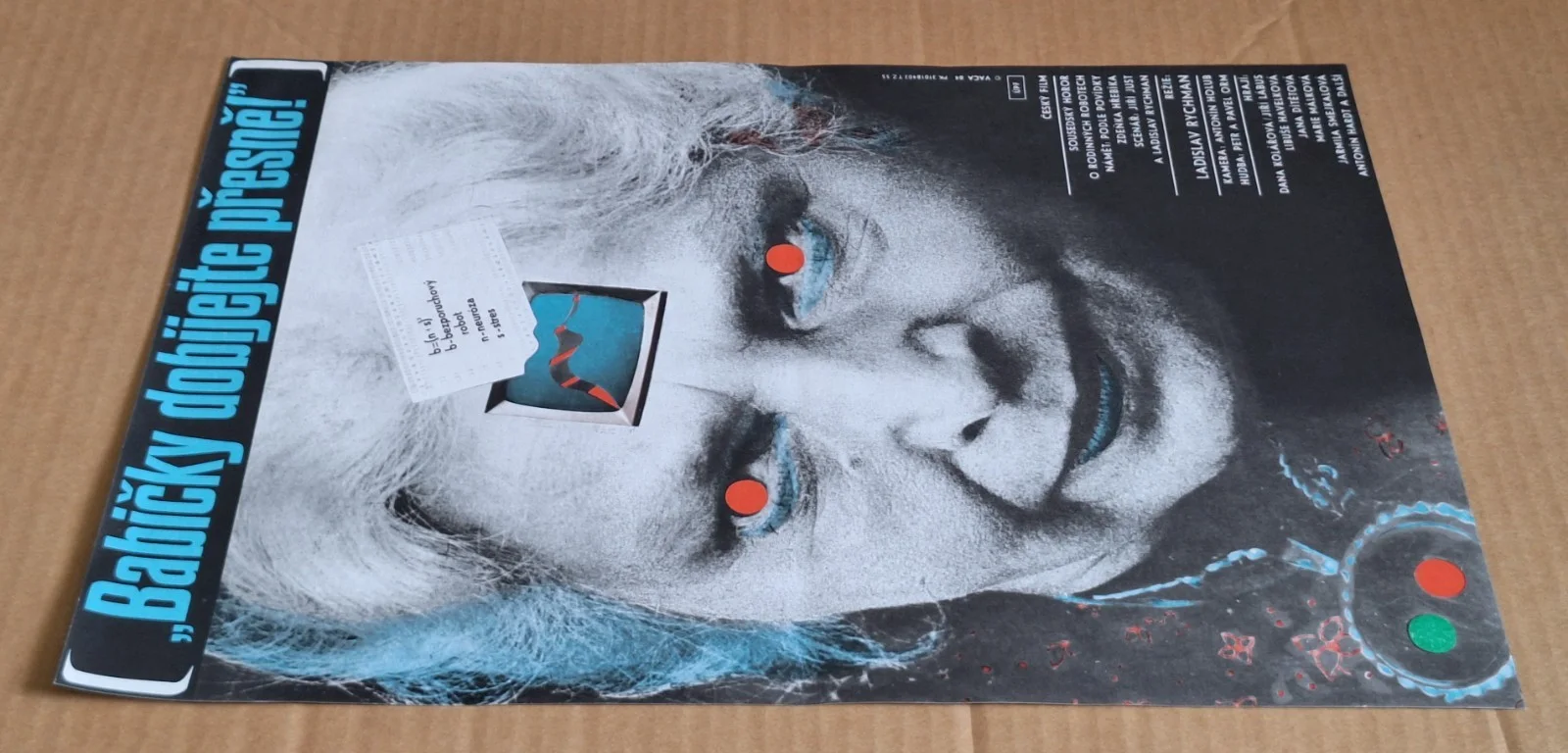 GRANDMOTHERS GET BOOSTED 1983, ORIGINAL A3 CZECH MOVIE POSTER, KAREL VACA, изображение 2