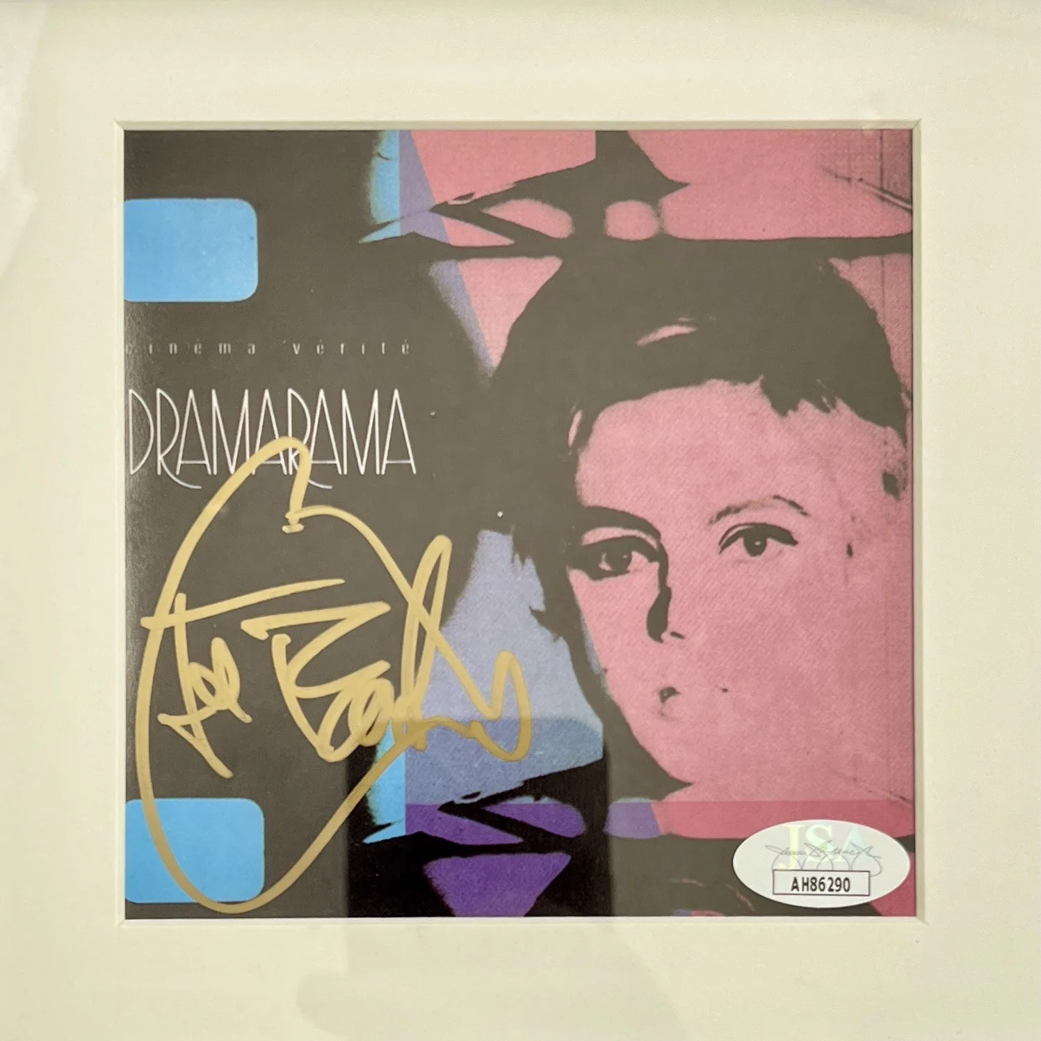 Dramarama John Easdale SIGNED Framed CD Booklet Cinema Verite JSA AH86290, изображение 2