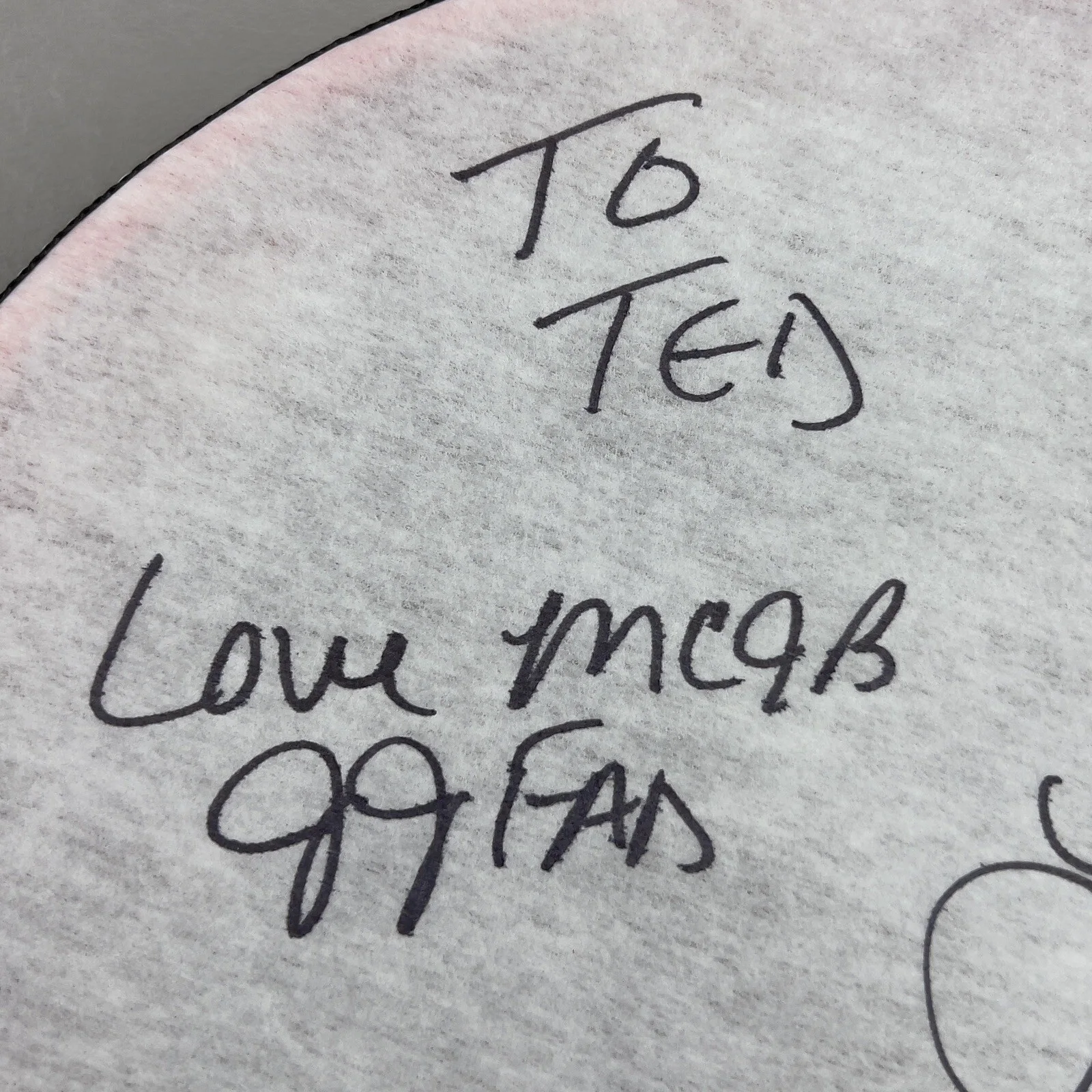 J J Fad SIGNED 10” Tambourine MC JB Juana Burns Baby D Dana Birks SUPERSONIC COA, изображение 3