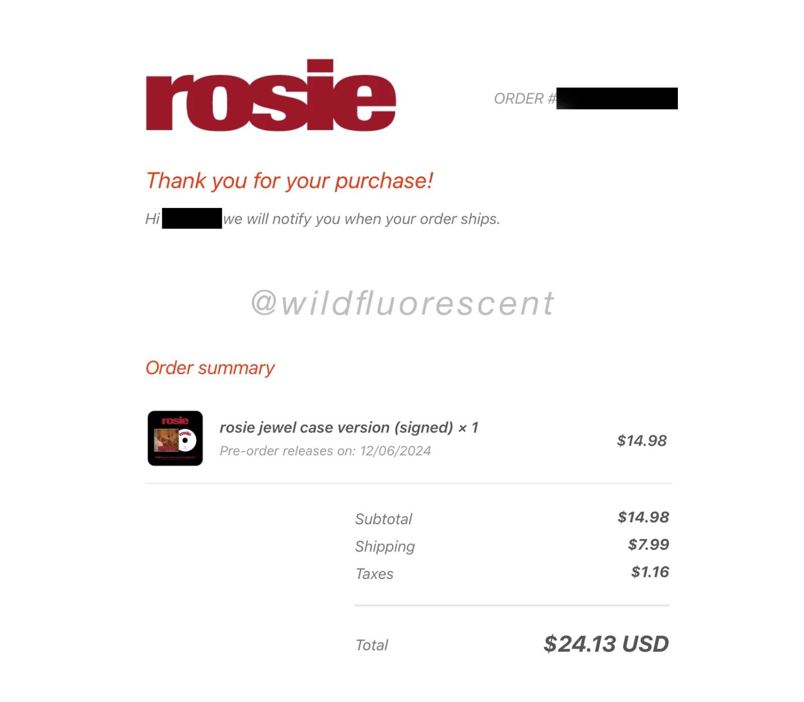 ROSÉ Rosie Jewel Case CD Signed Version with Lyric Book - BLACKPINK, image 5