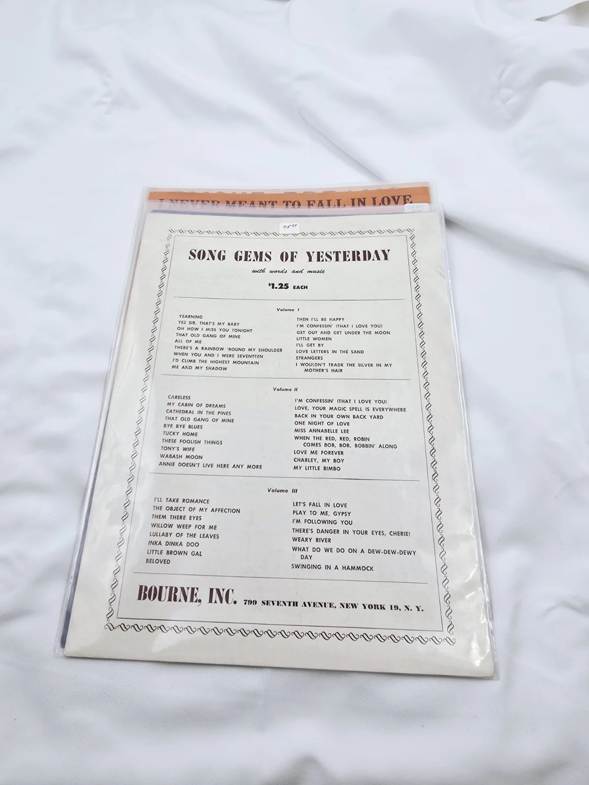 Les Paul Signed Autographed Sheet Music 12x9, image 3