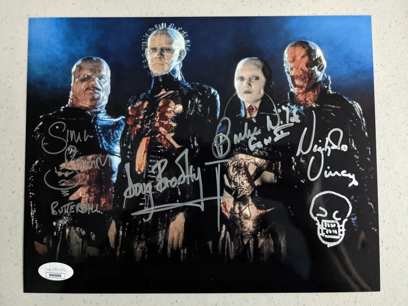 multi — Doug Bradley Bamford Vince Wilde 4X Signed Cenobites 8x10 PHOTO BAS JSA COA B