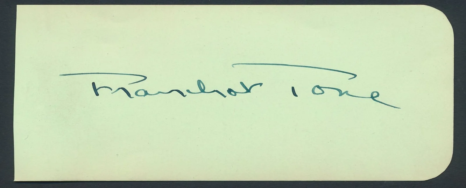 Franchot Tone - 1940's Signed Album Page w/ Orig. 1940 Still Portrait Photo, изображение 2