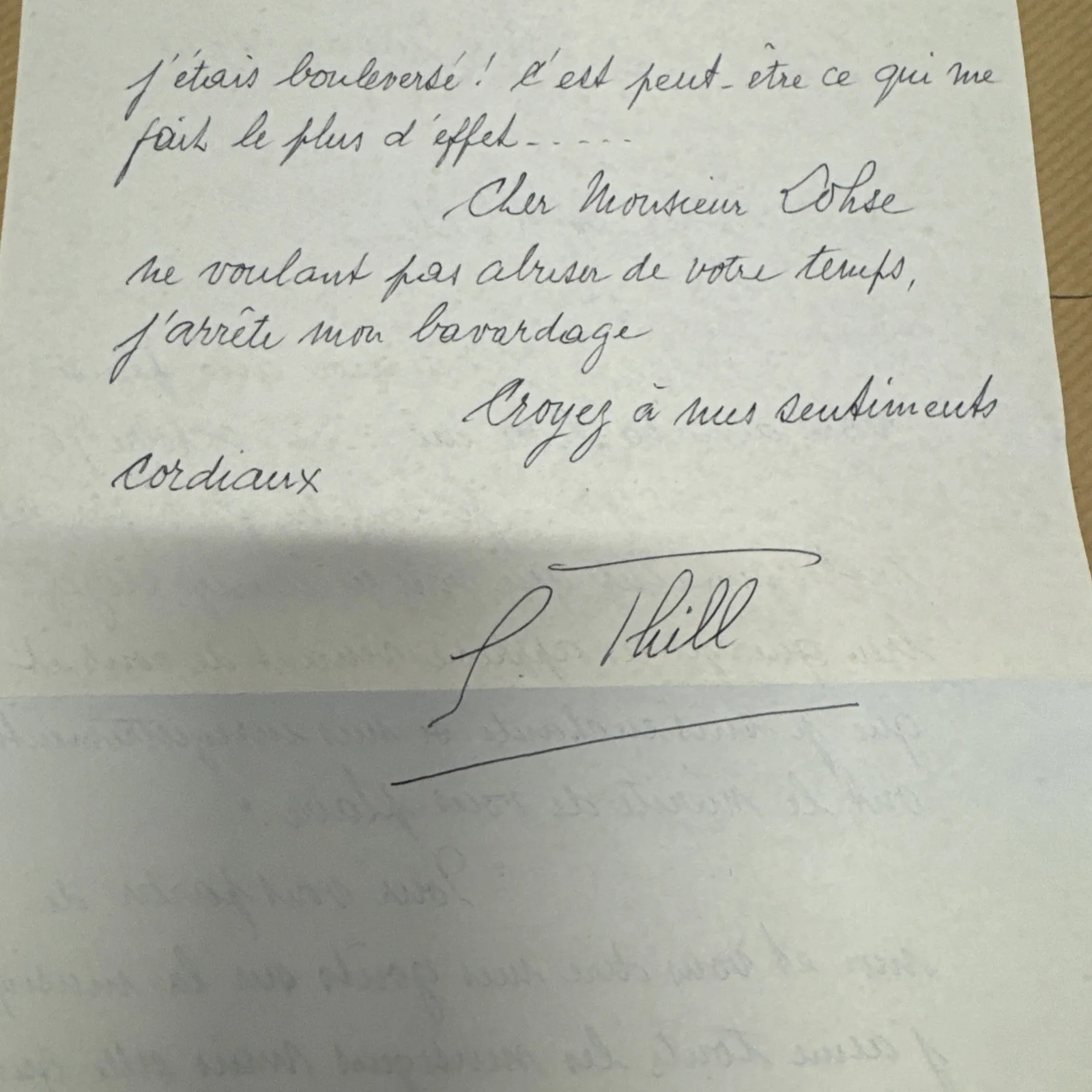 GEORGES THILL Signed Autographed 3 Letters And Photograph French Tenor, изображение 4