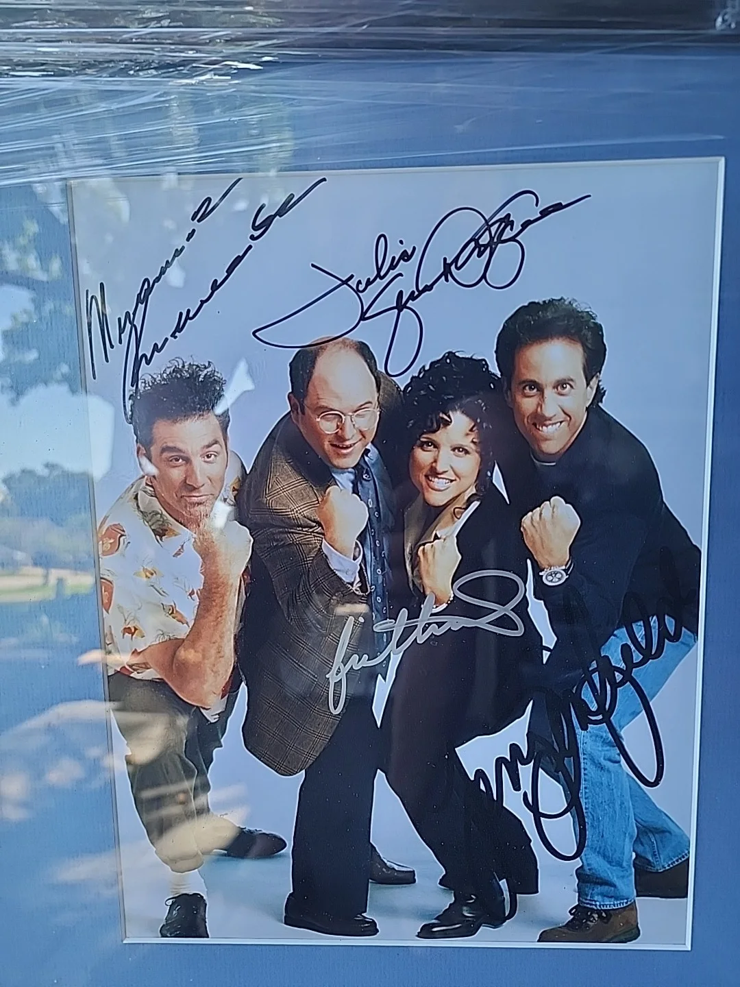 Seinfeld Framed Cast Signed Photo Jerry Julia Michael Jason Autographs COA, изображение 2
