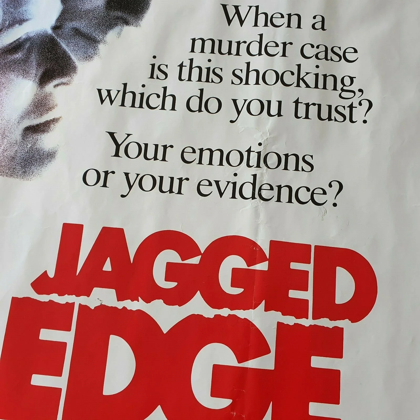 Jagged Edge Video Release Poster 27" x 39" Vintage Original 80's, изображение 5