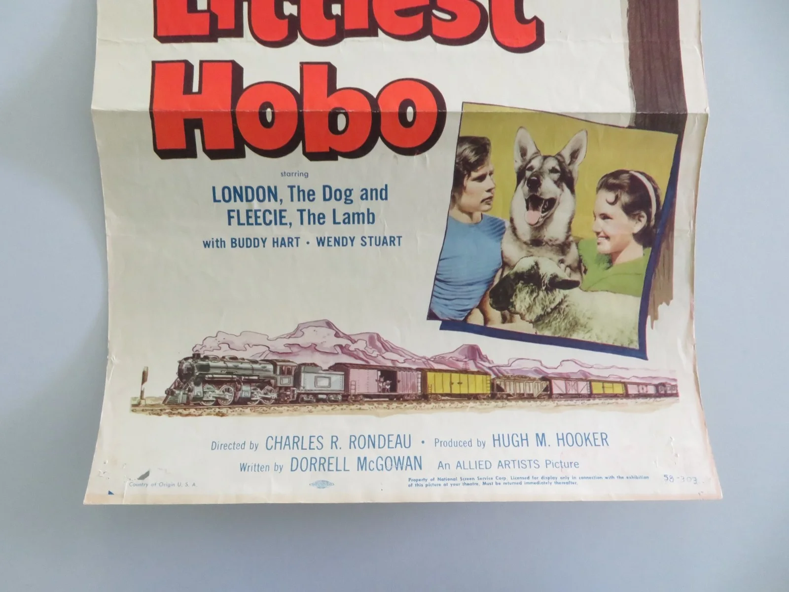 The Littlest Hobo US Insert Poster Buddy Joe Hooker Wendy Stuart 1958, image 4