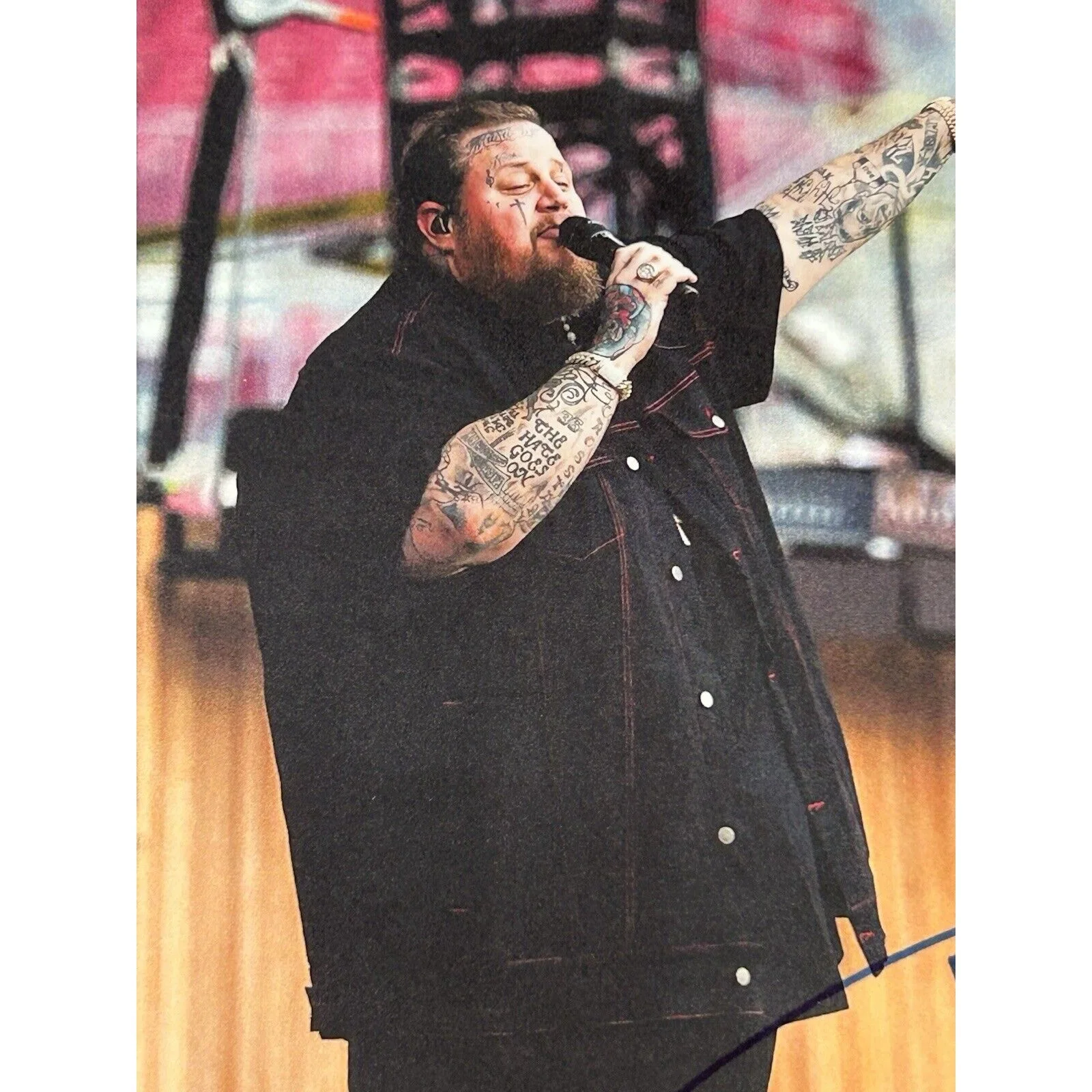 Jason Bradley DeFord ‘Jelly Roll’ Singer Signed Autographed 8x10 Photo ACA COA, image 2