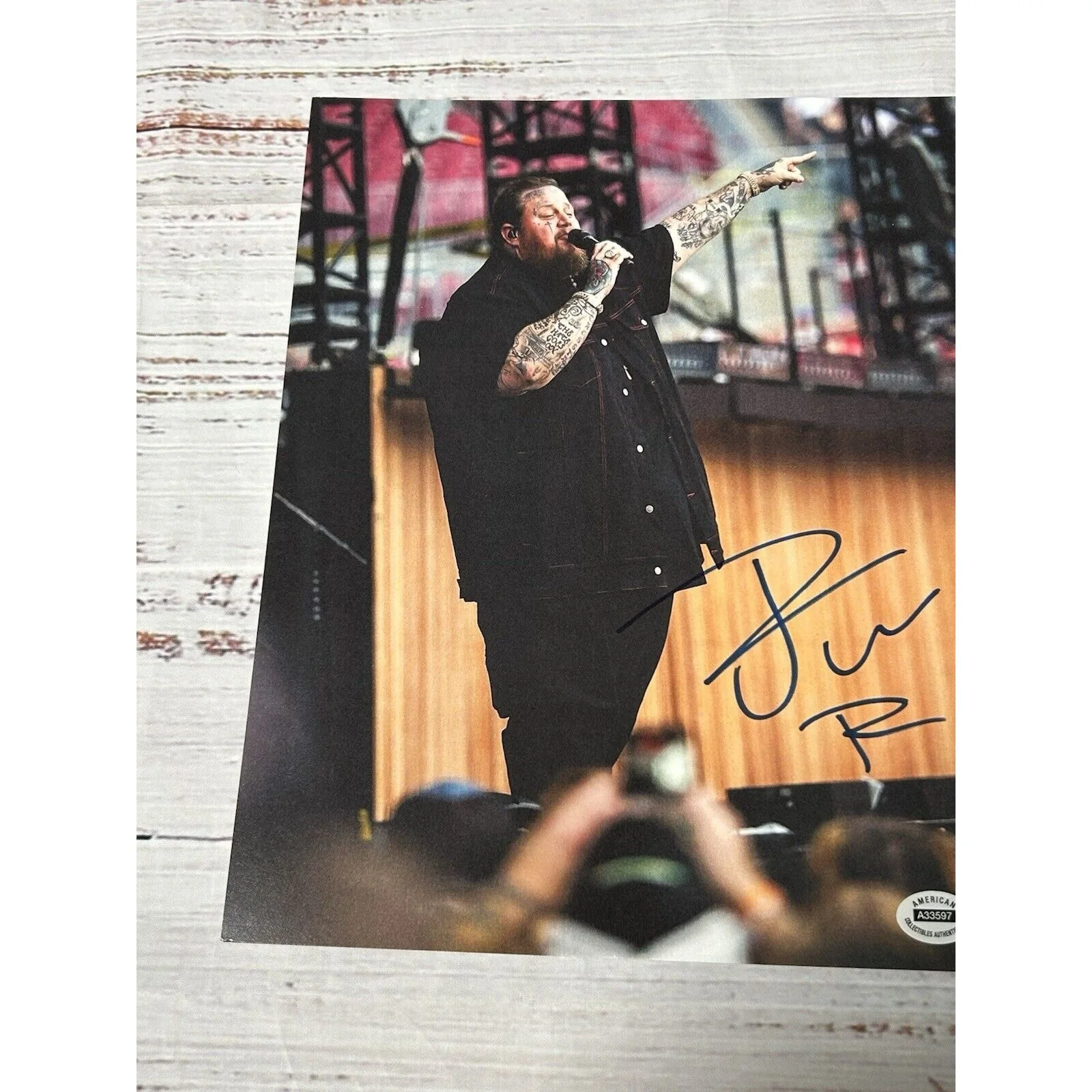 Jason Bradley DeFord ‘Jelly Roll’ Singer Signed Autographed 8x10 Photo ACA COA, image 5