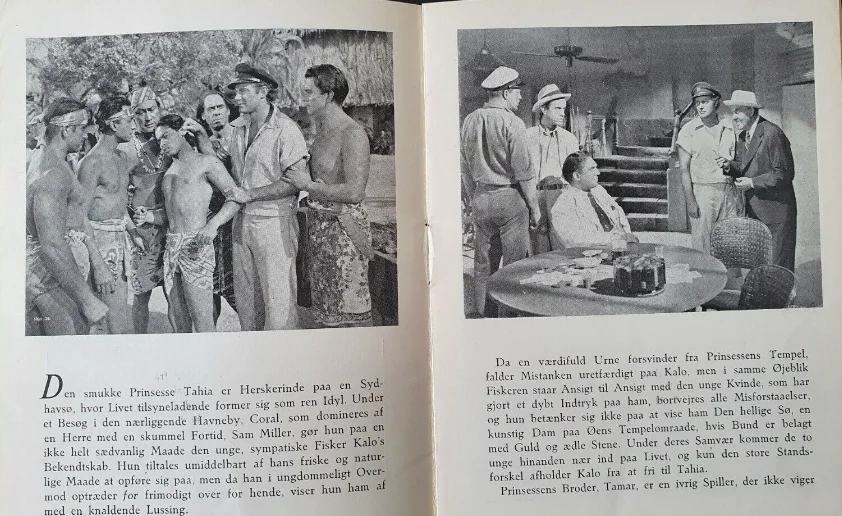 WHITE SAVAGE - VINTAGE ORIGINAL 1943 DANISH MOVIE PROGRAM - MARIA MONTEZ, SABU, изображение 3