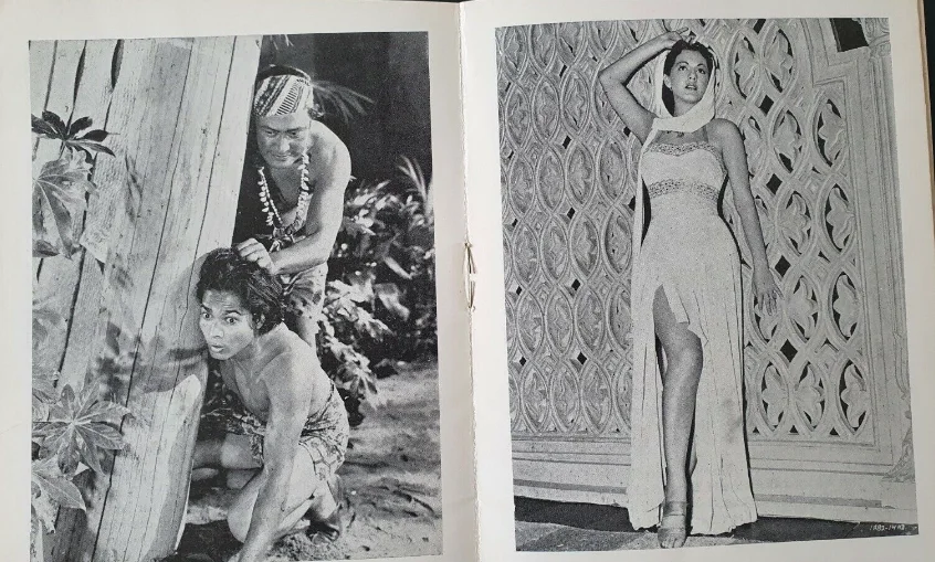 WHITE SAVAGE - VINTAGE ORIGINAL 1943 DANISH MOVIE PROGRAM - MARIA MONTEZ, SABU, изображение 4