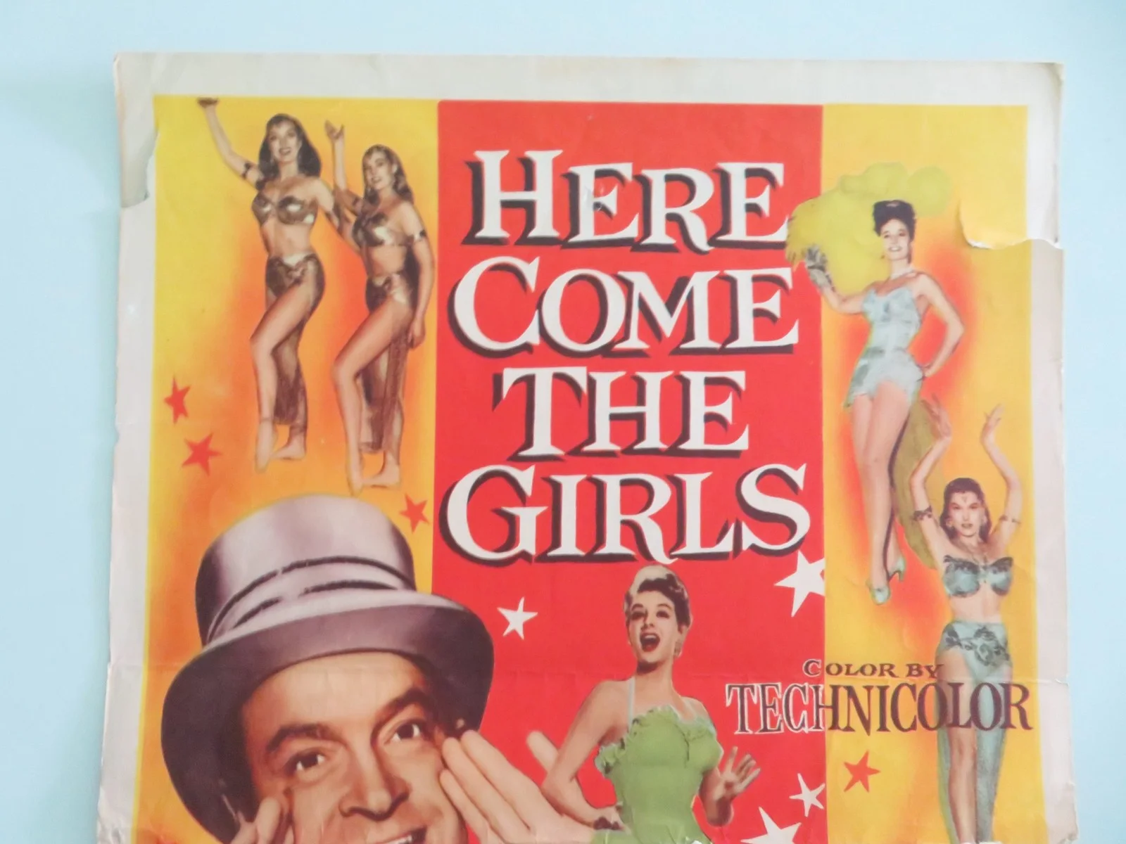 Here Come the Girls US Insert Poster Bob Hope Tony Martin 1953, image 2