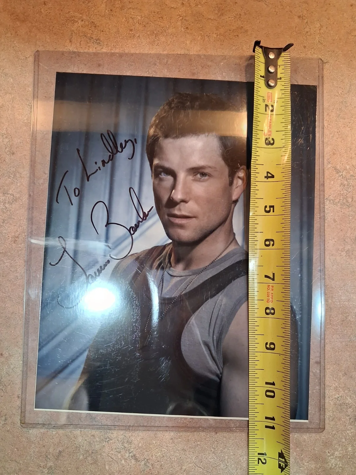 Jamie Bamber — Jamie Bamber Lee Adana Battlestar Galactica Signed Autographed 8x10 Photo, image 3