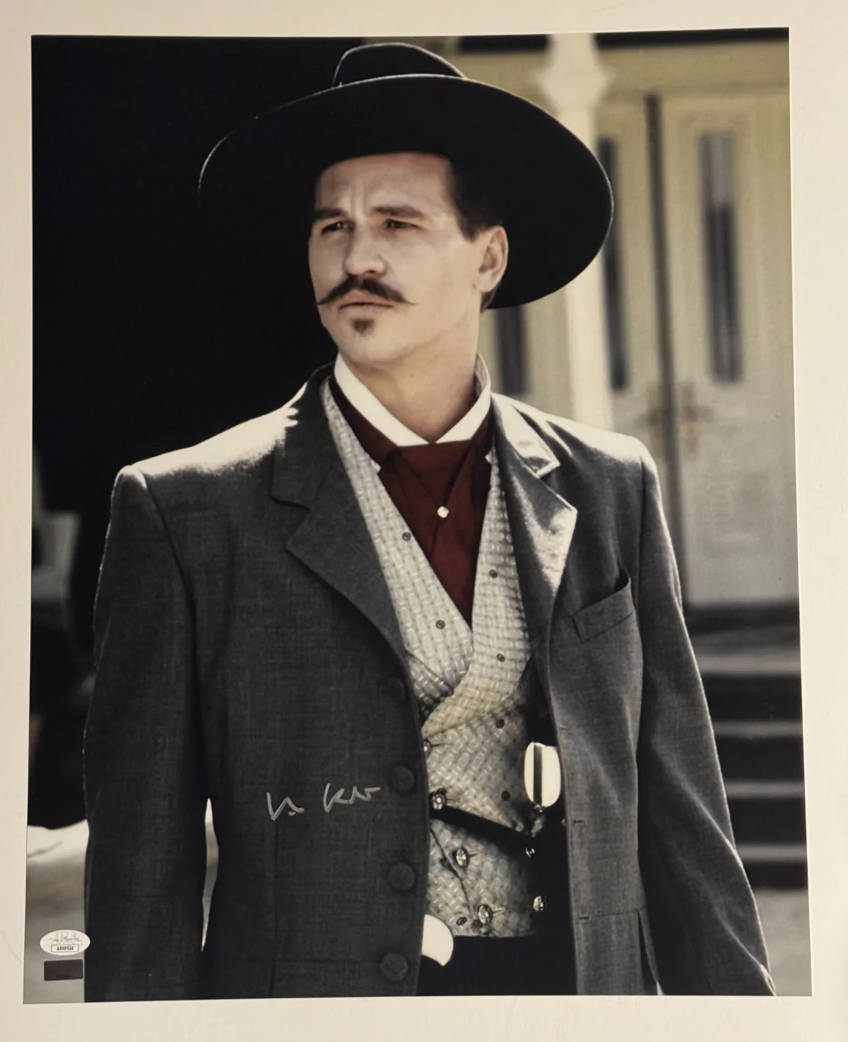Val Kilmer — Val Kilmer Signed Tombstone Doc Holliday Signed 16x20 Photo Autographed JSA COA