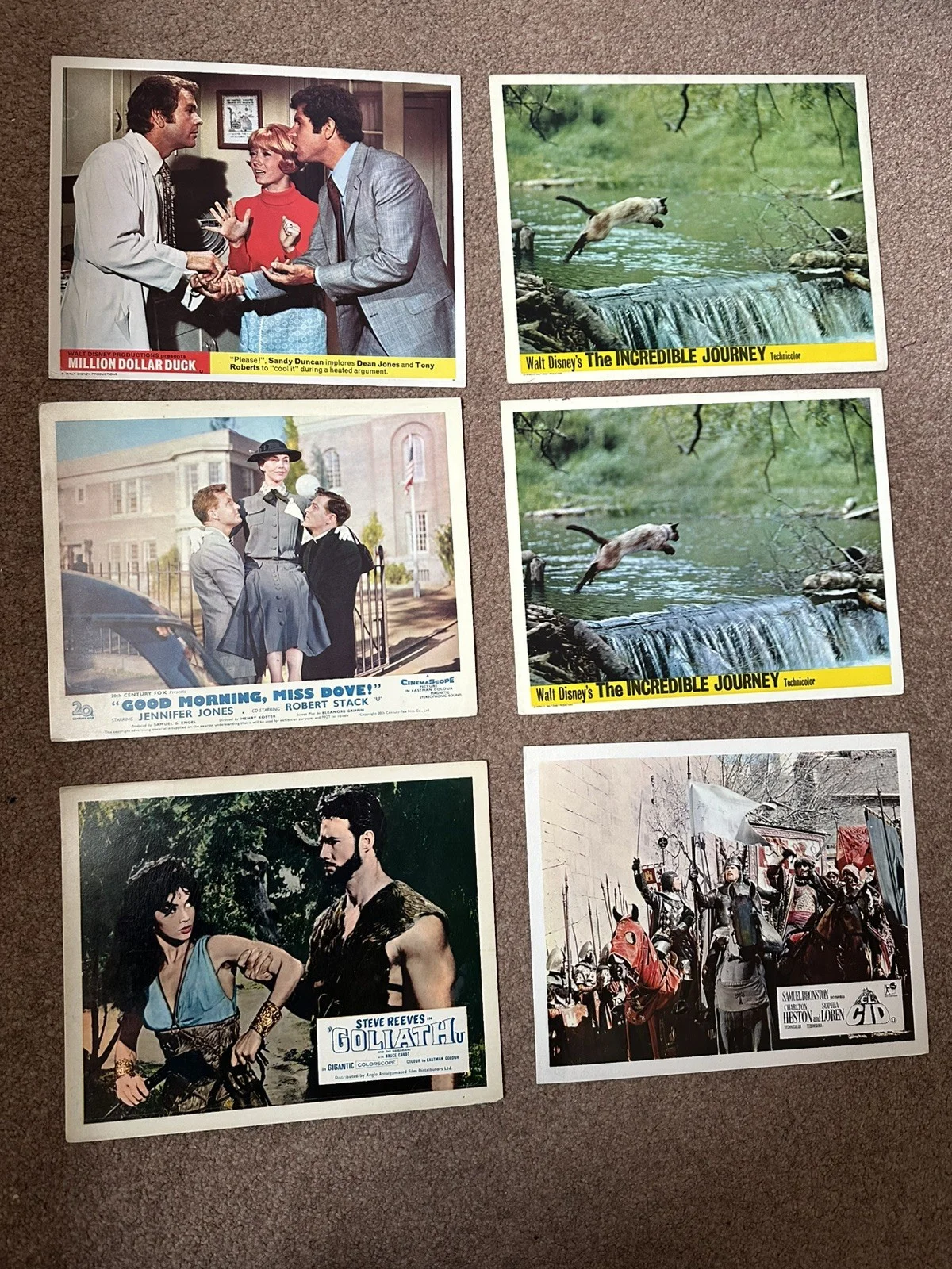 Bundle Of 40 Rare Original Lobby Cards …. Charlton Heston. George Segal., image 2