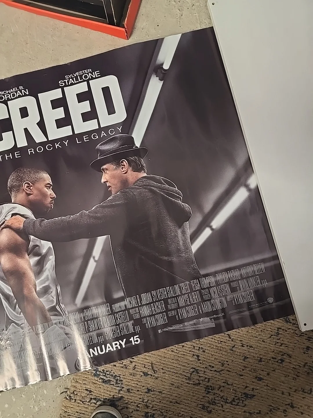 Creed UK Cinema Quad Rolled Poster Sylvester Stallone Michael B. Jordan 2015, image 4