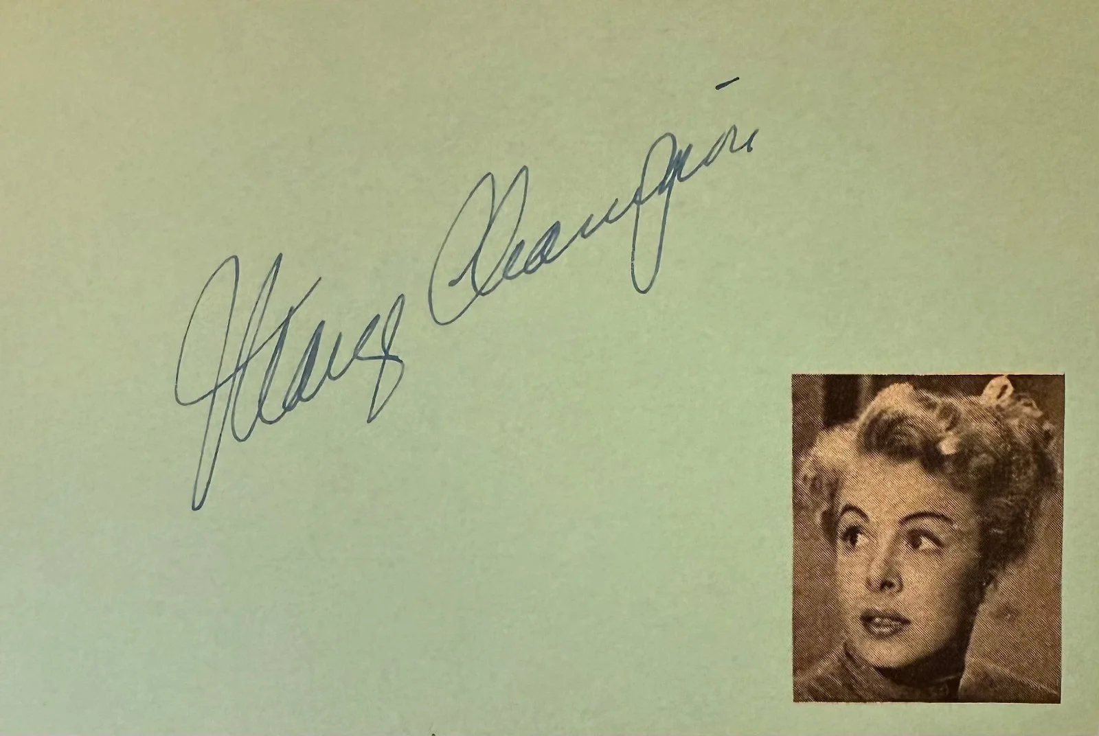 Marge Champion — MARGE CHAMPION Signed Autographed 4x 6 INDEX CARD The Party Give a Girl a Break, изображение 3
