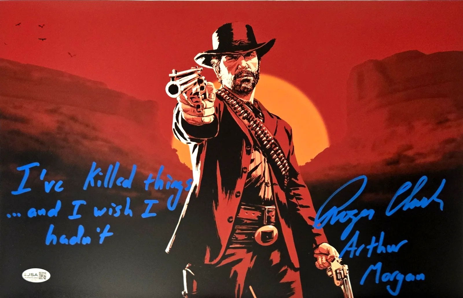Roger Clark — Roger Clark Signed Photo Red Dead Redemption Arthur Morgan 11x17 JSA COA 915
